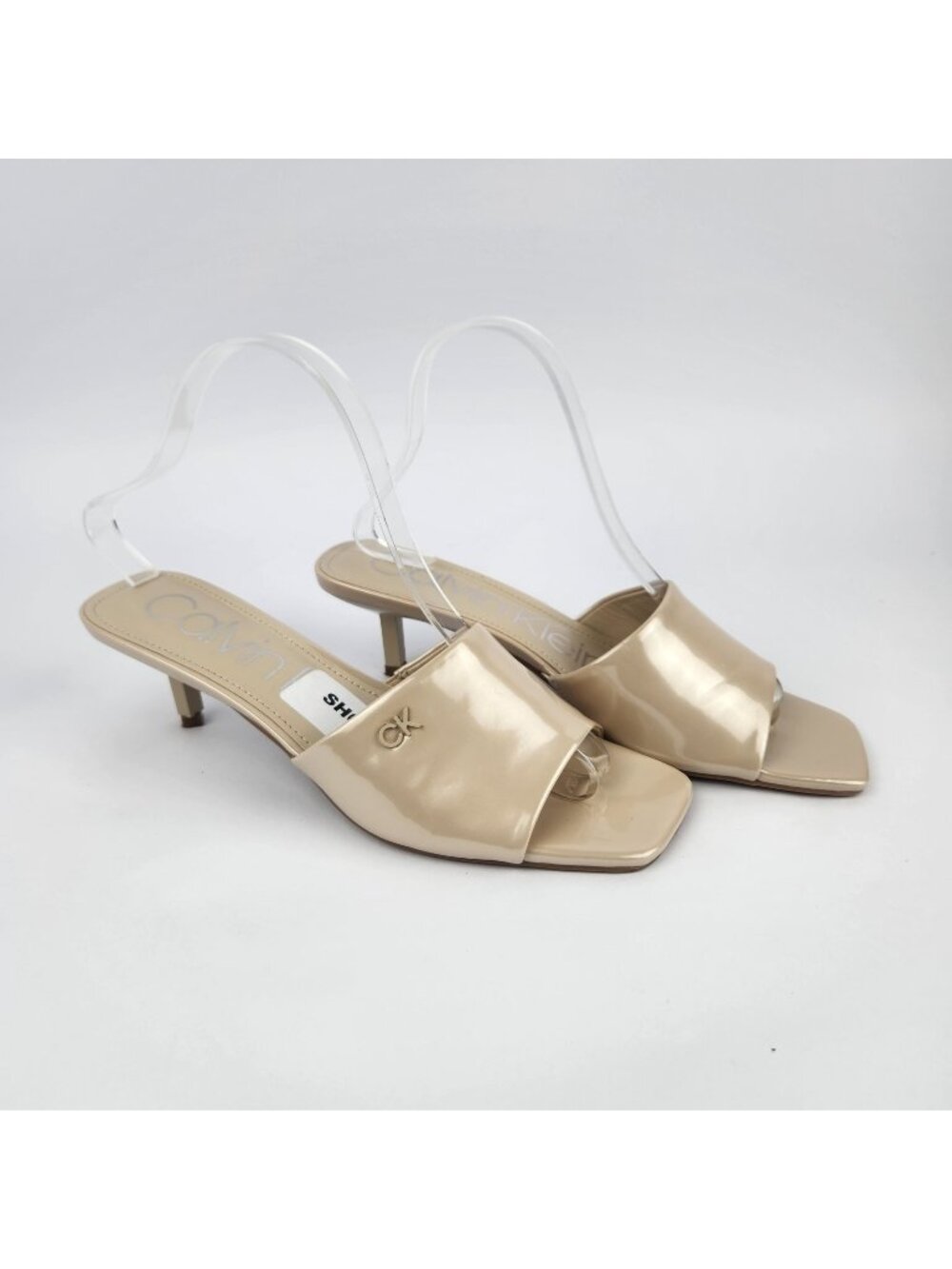 Calvin Klein Heels 8M For women solid beige color